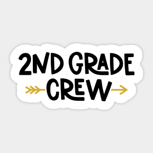 2nd Grade Crew Funny Kids Back to School Sticker